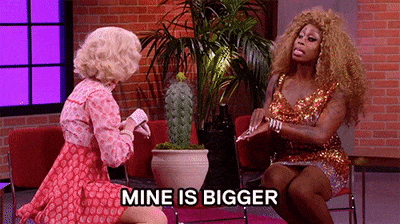 RuPaul Drag Race Season 10 Episode 5 Monique Heart Blair St Clair Mine Is Bigger.gif