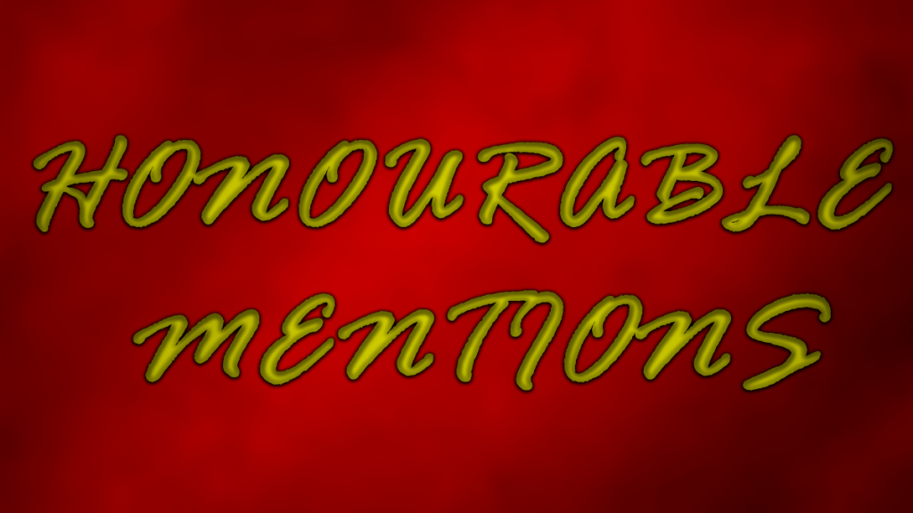 Honourable Mentions 2020 Worst